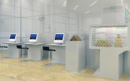 建設銀行辦（bàn）公家具效果圖