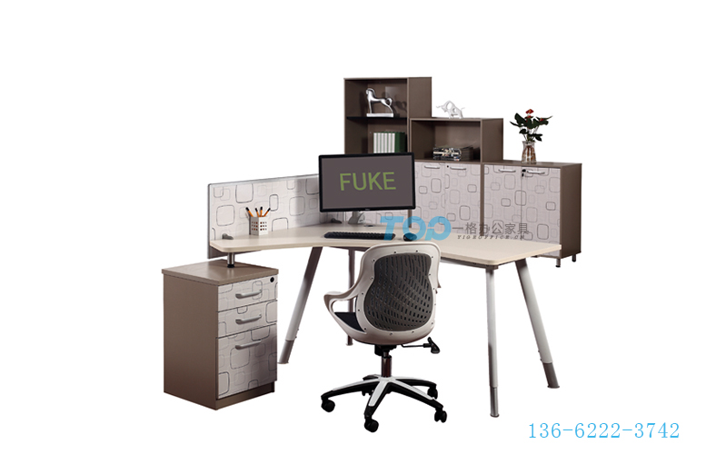 一（yī）格屏風辦公桌