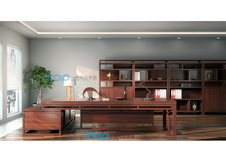 一（yī）格紅木大班台