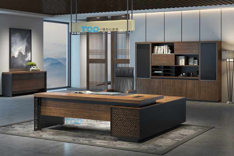 總裁桌（zhuō）簡約現代（dài）板（bǎn）式大班台
