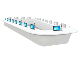 ZG7米烤漆帶升降（jiàng）屏會（huì）議桌