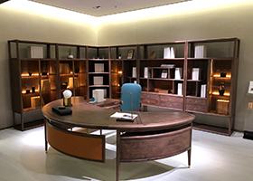 聽月純實木辦公家具班台